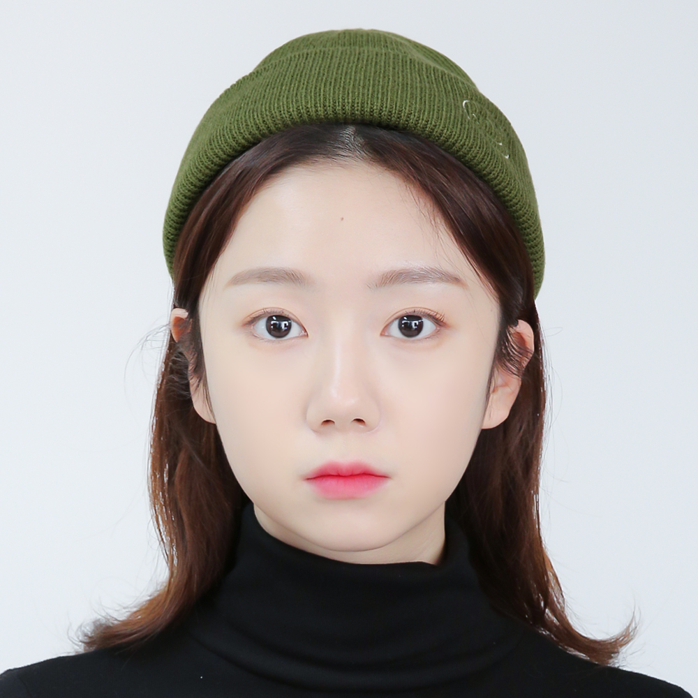 국내생산 이모티콘 데일리 스마일 남자비니 여자모자 니트 숏비니 봄 가을 겨울 모자 - 상세 이미지 2
