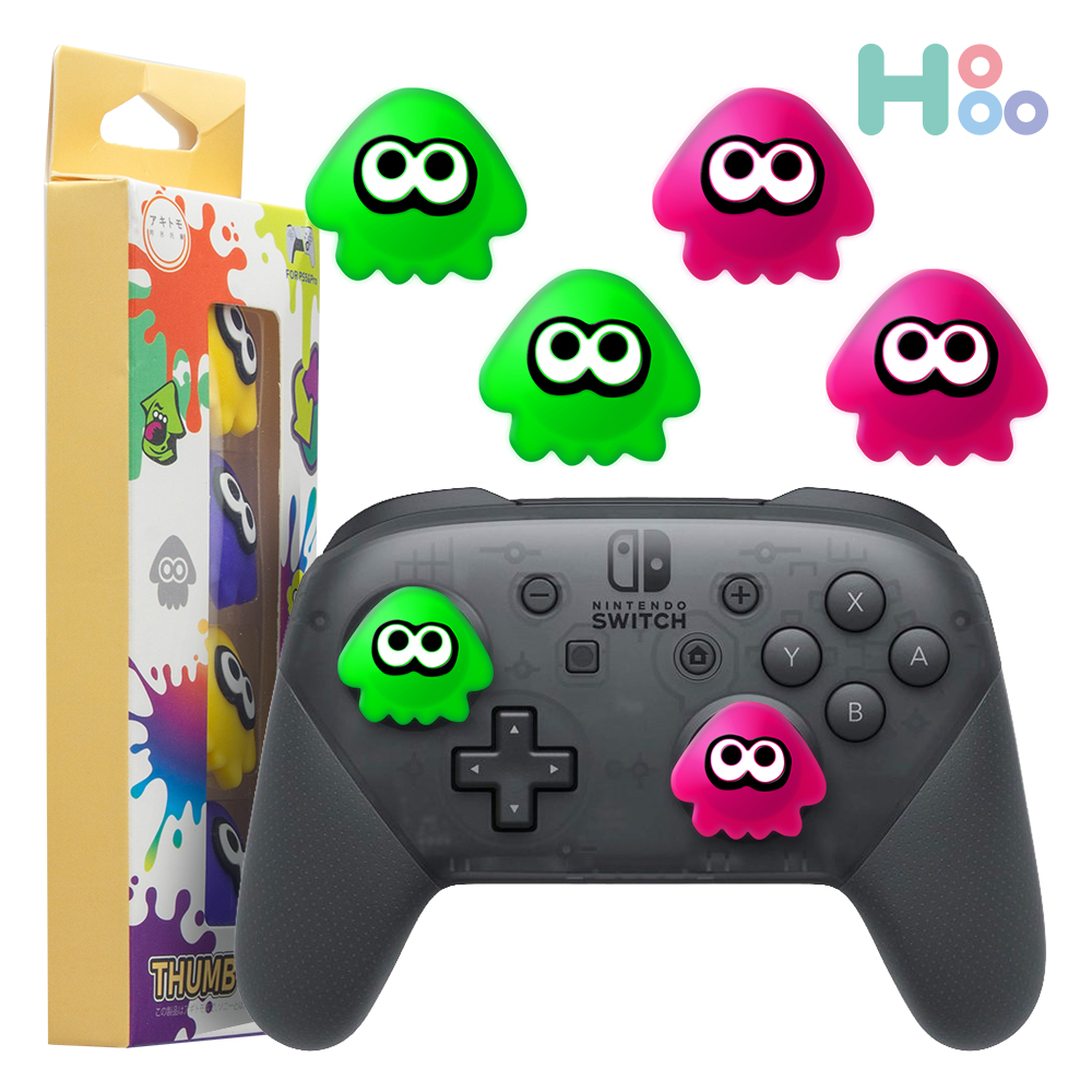 듀얼센스 프로콘 스틱 커버 캡 스플래툰 오징어 에디션