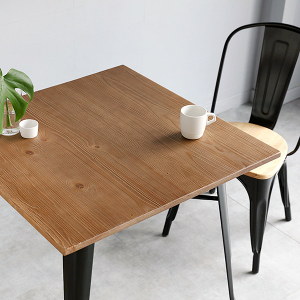 800 원목상판 빈티지테이블 T1101-80W 800mm, 레드 3204.1273 - 상세 이미지 5