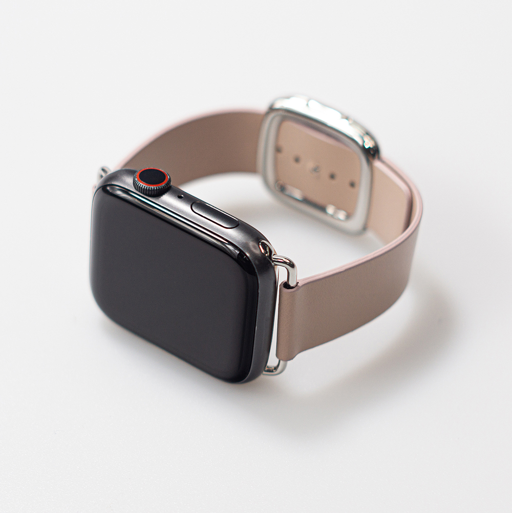 애플워치 프리미엄 천연 가죽 레더 모던버클 밴드 스트랩 시계 줄 10 울트라 호환 - 상세 이미지 2