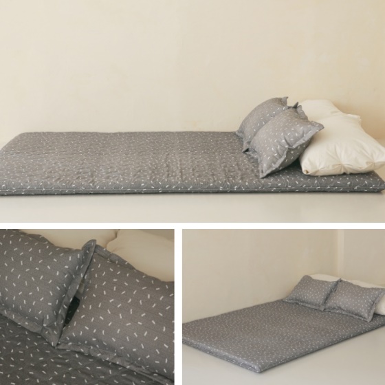 두꺼운 1인용 바닥 요매트 바닥에 까는 이불 손님용 이불