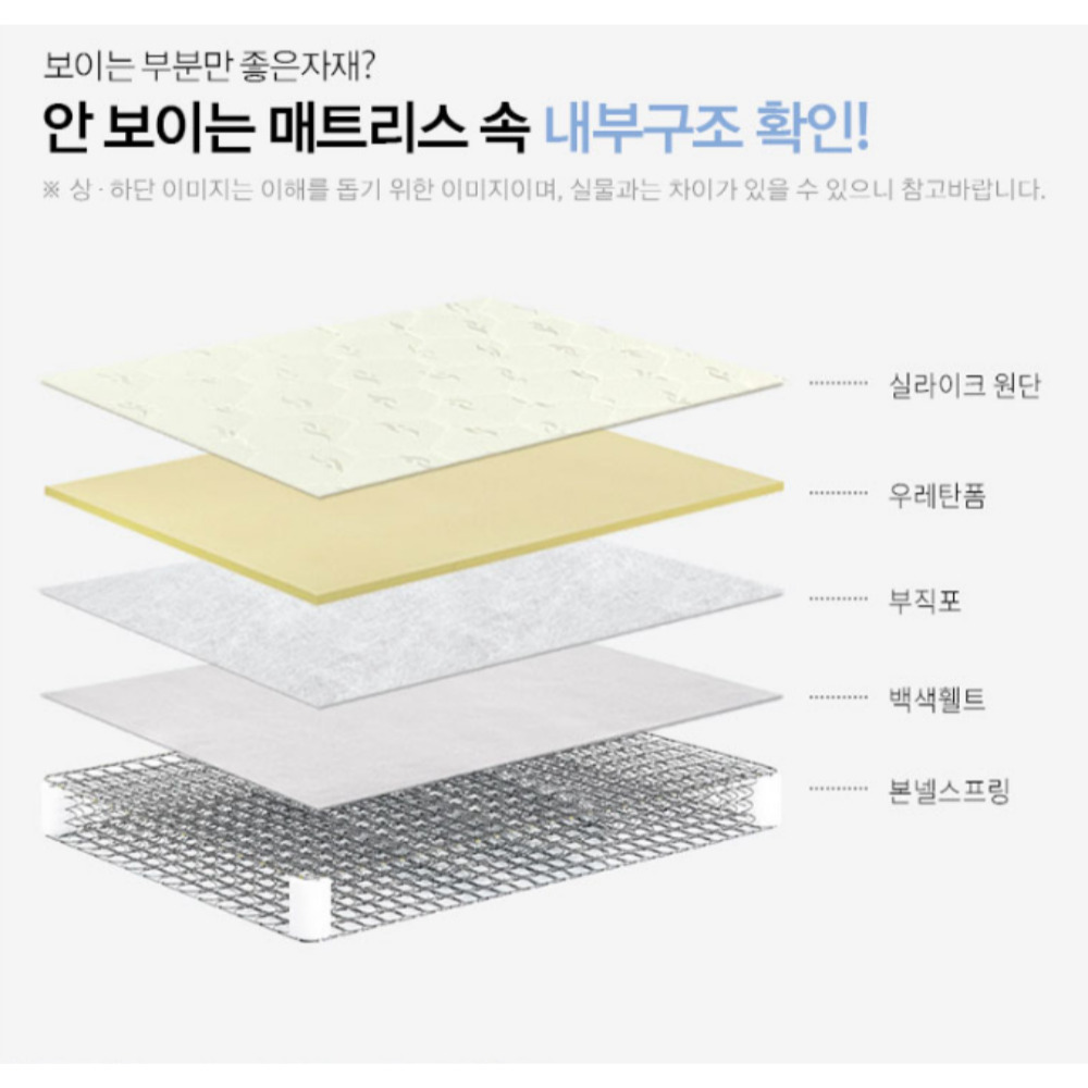 딱딱한침대매트리스 하드타입매트리스 딱딱한매트 허리디스크매트리스 - 상세 이미지 5