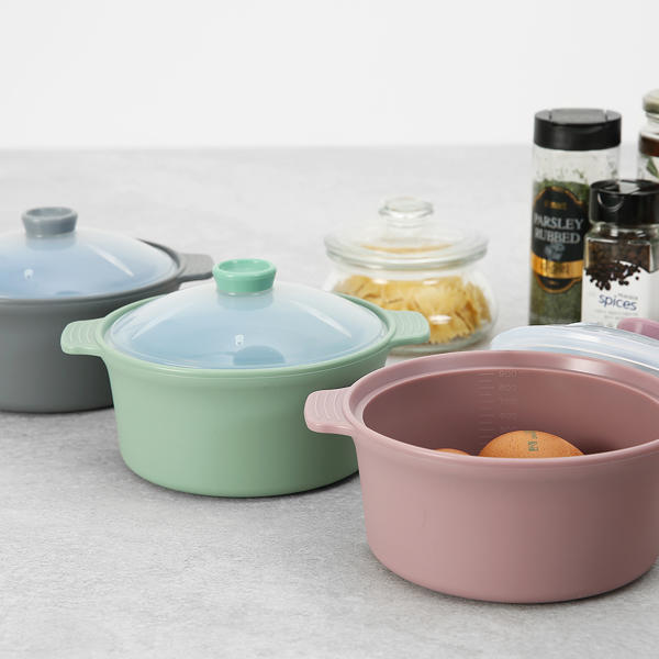 국산 실리콘 냄비 전자레인지 계란찜기 1200ml - 상세 이미지 5