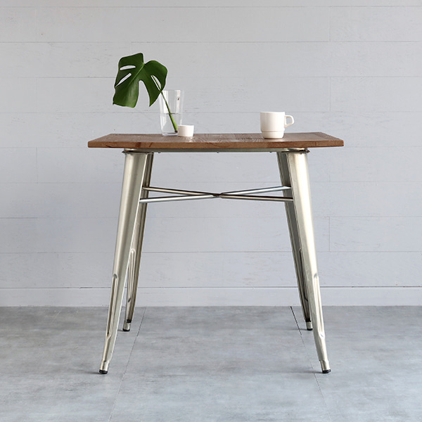 800 원목상판 빈티지테이블 T1101-80W 800mm, 실버 7851.5973
