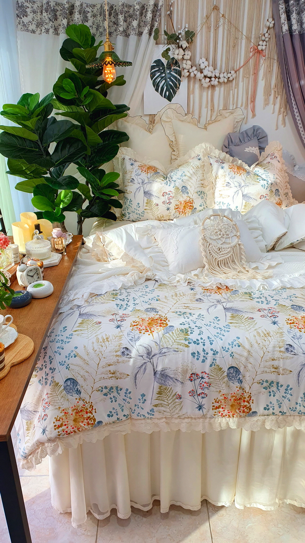 오월 가을 모달이불 차렵이불 세트 알러지케어 사계절 퀸킹겸용 침구세트