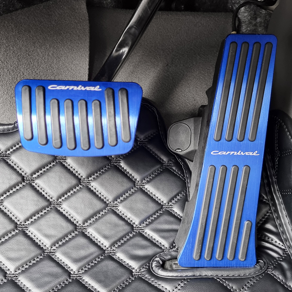 오르간페달을 스포티하게 4세대 카니발 (21-26년형) 알루미늄 엑셀 브레이크 페달 커버 - 상세 이미지 2