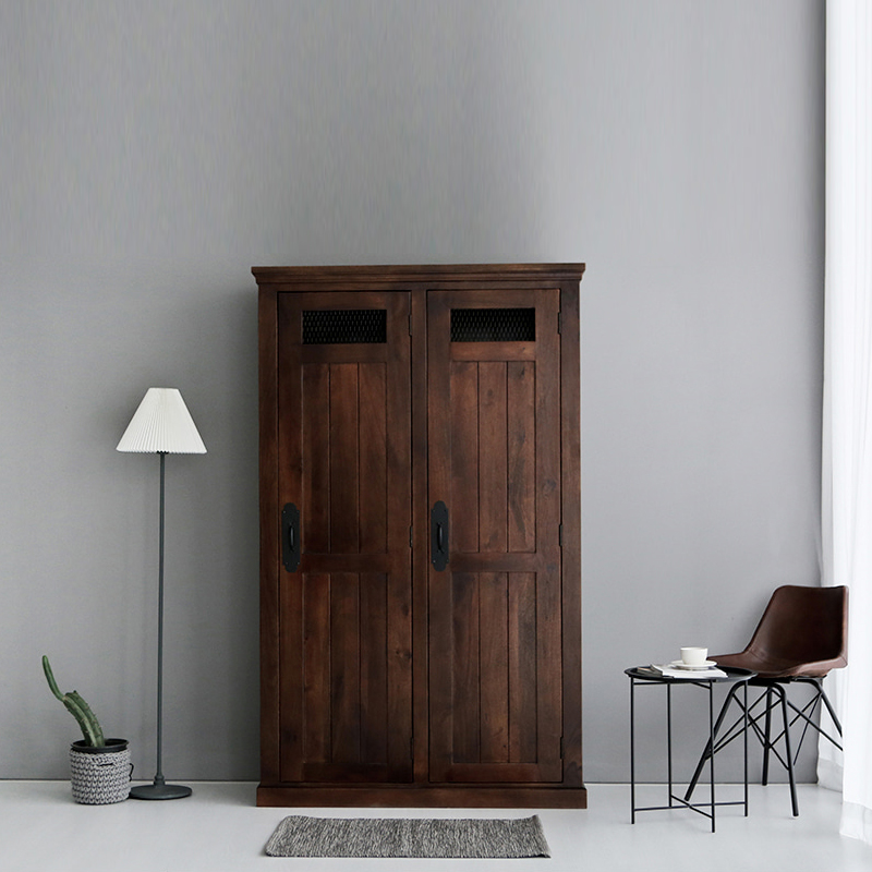 STORAGE LOCKER 수납장 락커 망고나무 1220x460x1980mm, 4단, 다크브라운 2303.5877 - 상세 이미지 5
