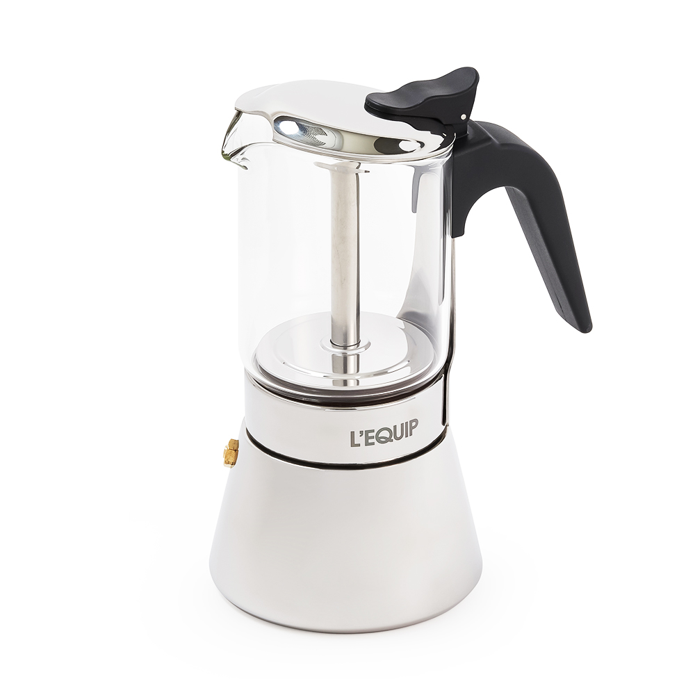 리큅 보이는 스테인리스 모카포트 LMP-GS160 160ml 4컵 강화유리 - 상세 이미지 2