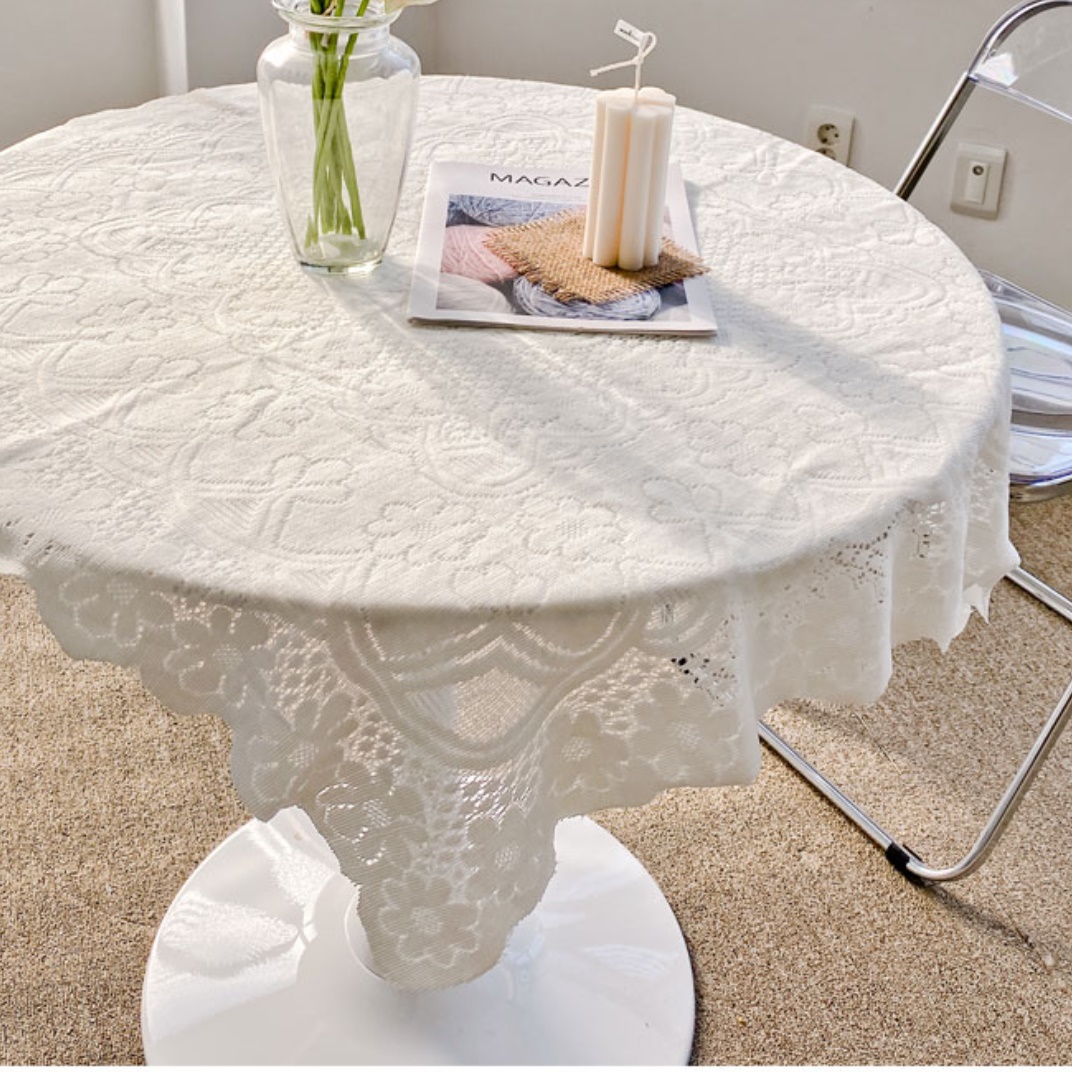 예쁜 식탁보 행사용 야외 테이블보 행사 테이블보 둥근식탁보 140X140