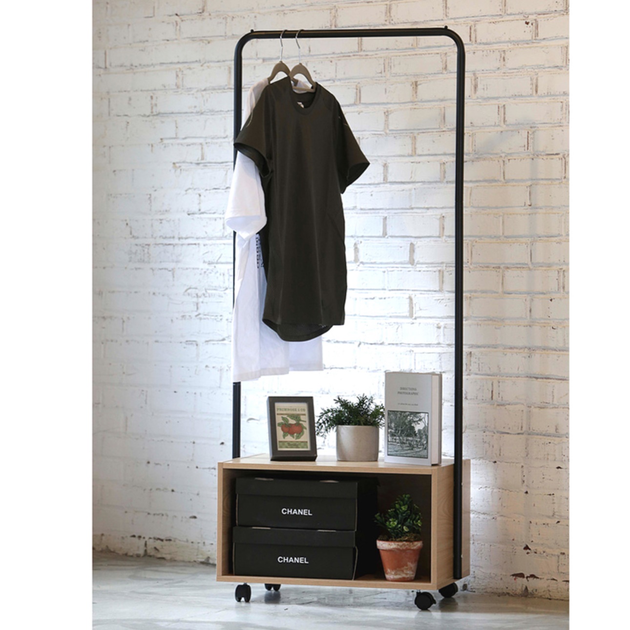 소형 작은 베란다 행거 트롤리 행거 모듈 홈쇼핑 행거