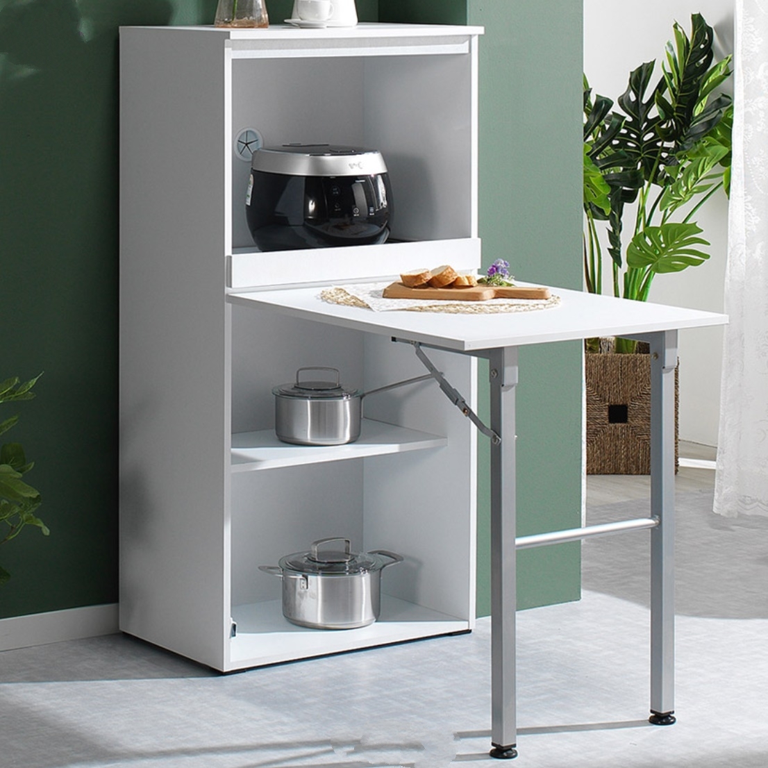 오븐장 렌즈 다이 광파 오븐 거치대 전기 밥솥 수납장