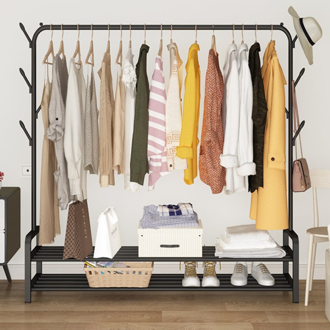 소형 작은 트롤리 행거 베란다 행거 모듈 홈쇼핑 행거