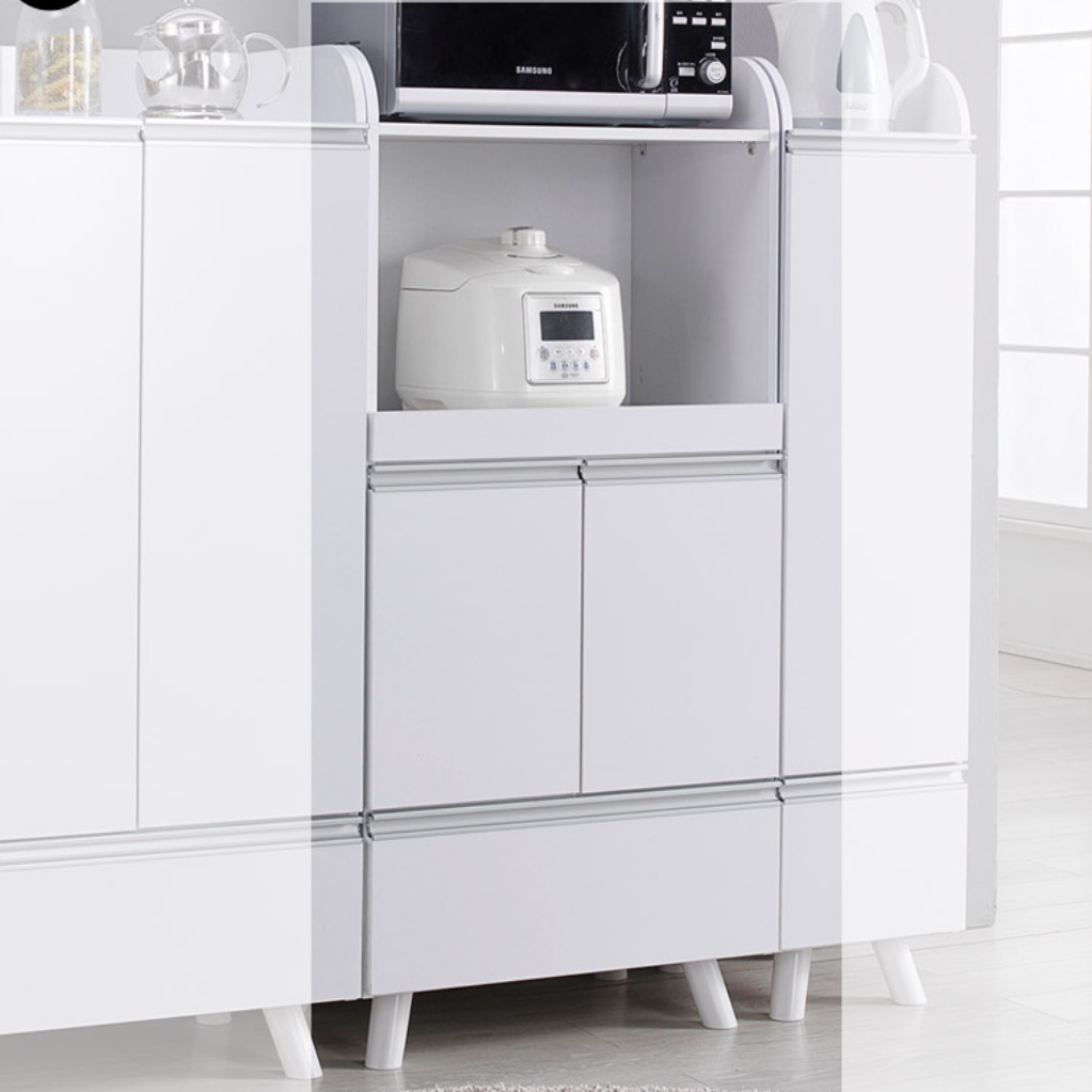 오븐장 광파 오븐 거치대 렌즈 다이 전기 밥솥 수납장