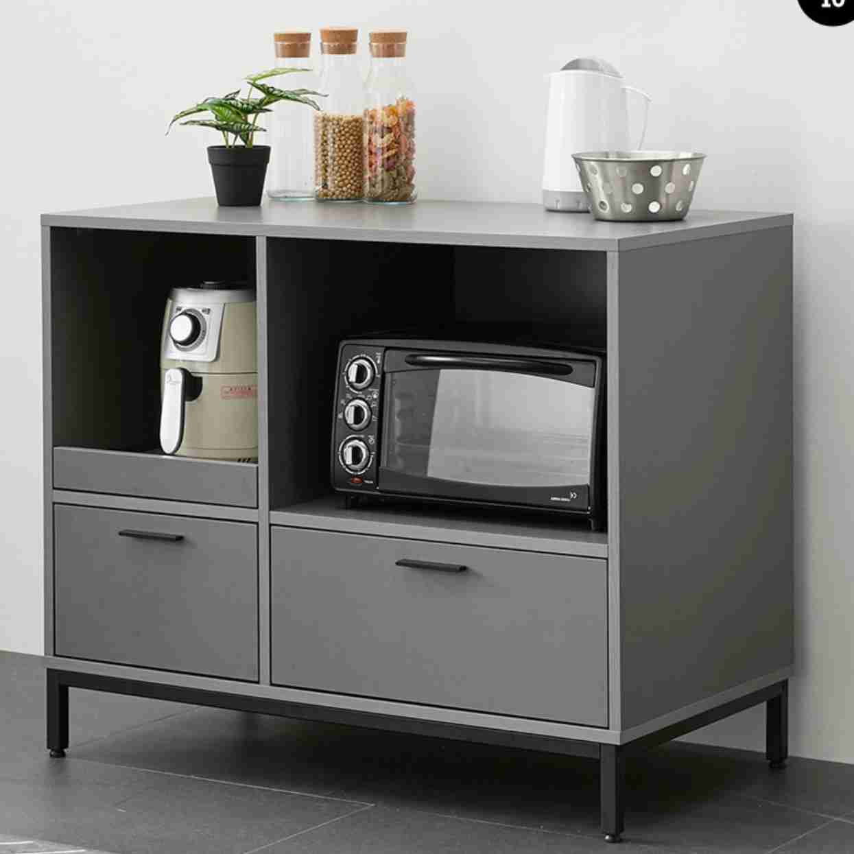 렌즈 다이 전기 밥솥 수납장 거치대 광파 오븐 장