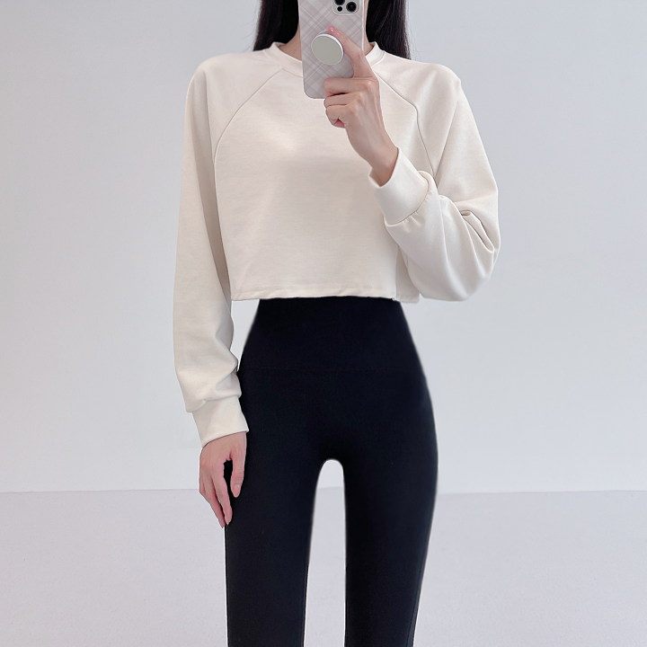 로라벨 에픽 필라테스복 여성 요가복 필라테스 요가 상의 옷 긴팔 티셔츠 운동복 긴팔 크롭 - 상세 이미지 2