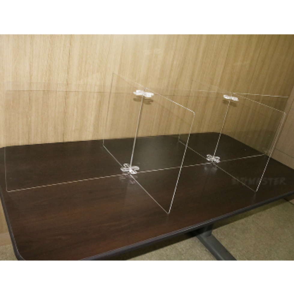 6인 테이블 투명 아크릴 가림막 음식점 식당용 업소용 칸막이 요양원 식당 카페 칸막이