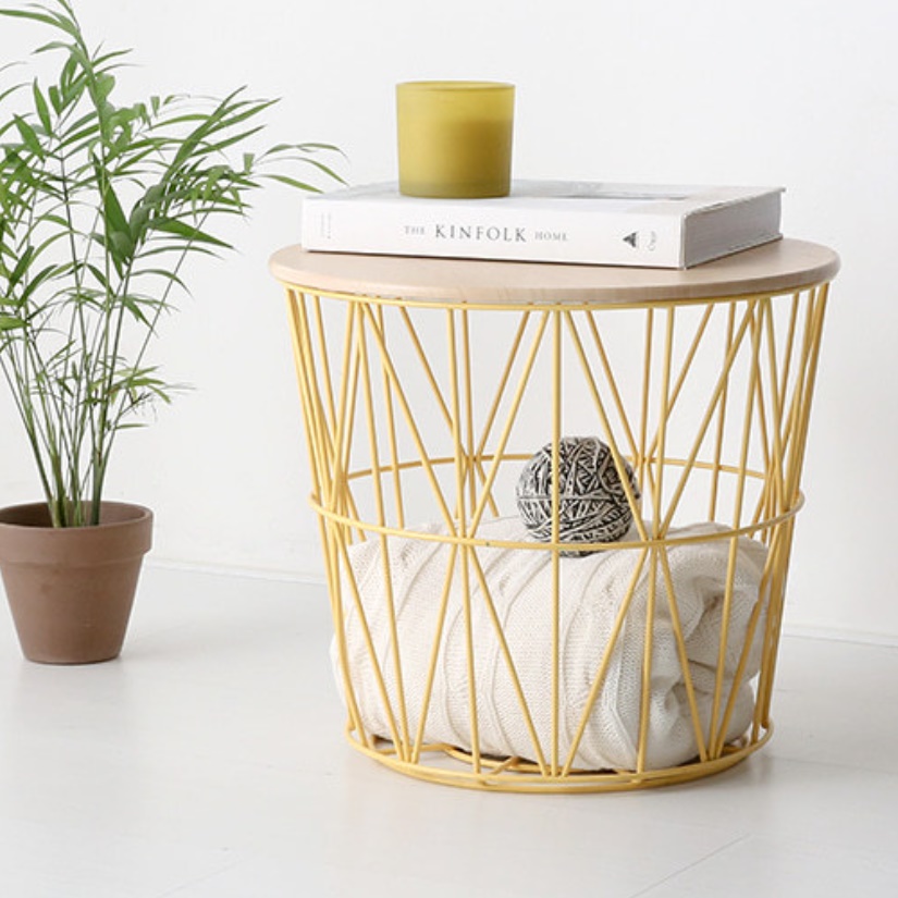 얇은 화분 테이블 화분 탁자 장식 높은 사이드테이블