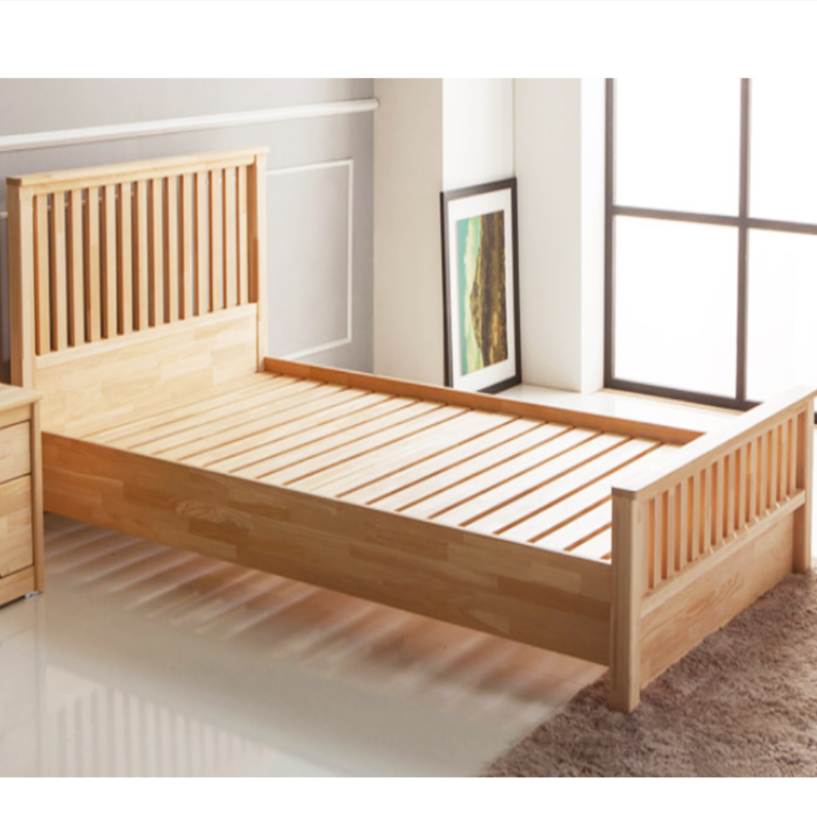 빈티지 침대 호텔식 침대프레임 청소년 호텔형 집순이 중학생 대학생 SS 업소용