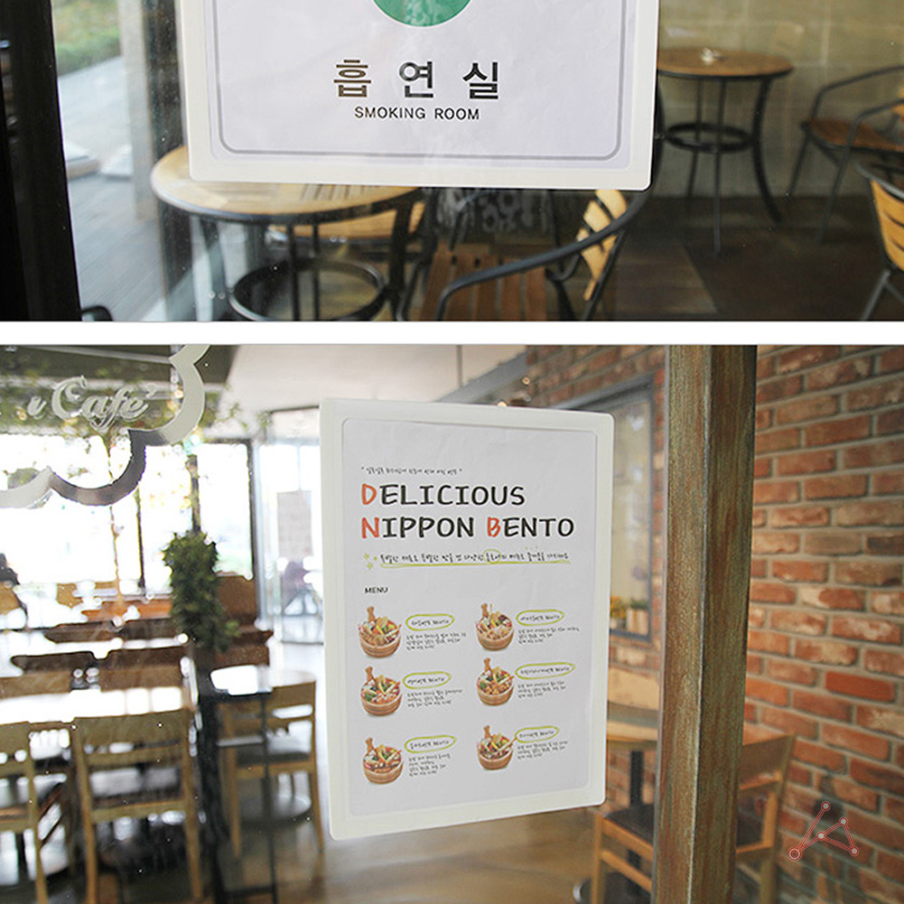 부착형 아크릴 꽂이 광고판 포켓 부착용꽂이판 pop a4 흰색 - 상세 이미지 5