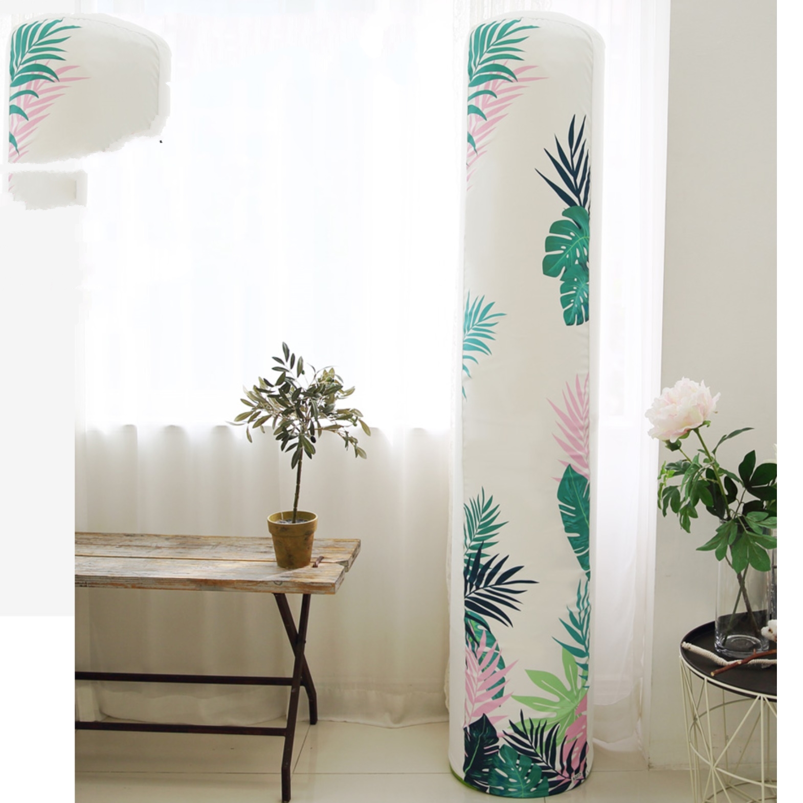 스탠드 에어컨 가림막 에어컨 보관 커버 케이스 차단막 쉴드 에어컨 차양막 가리개 덥게