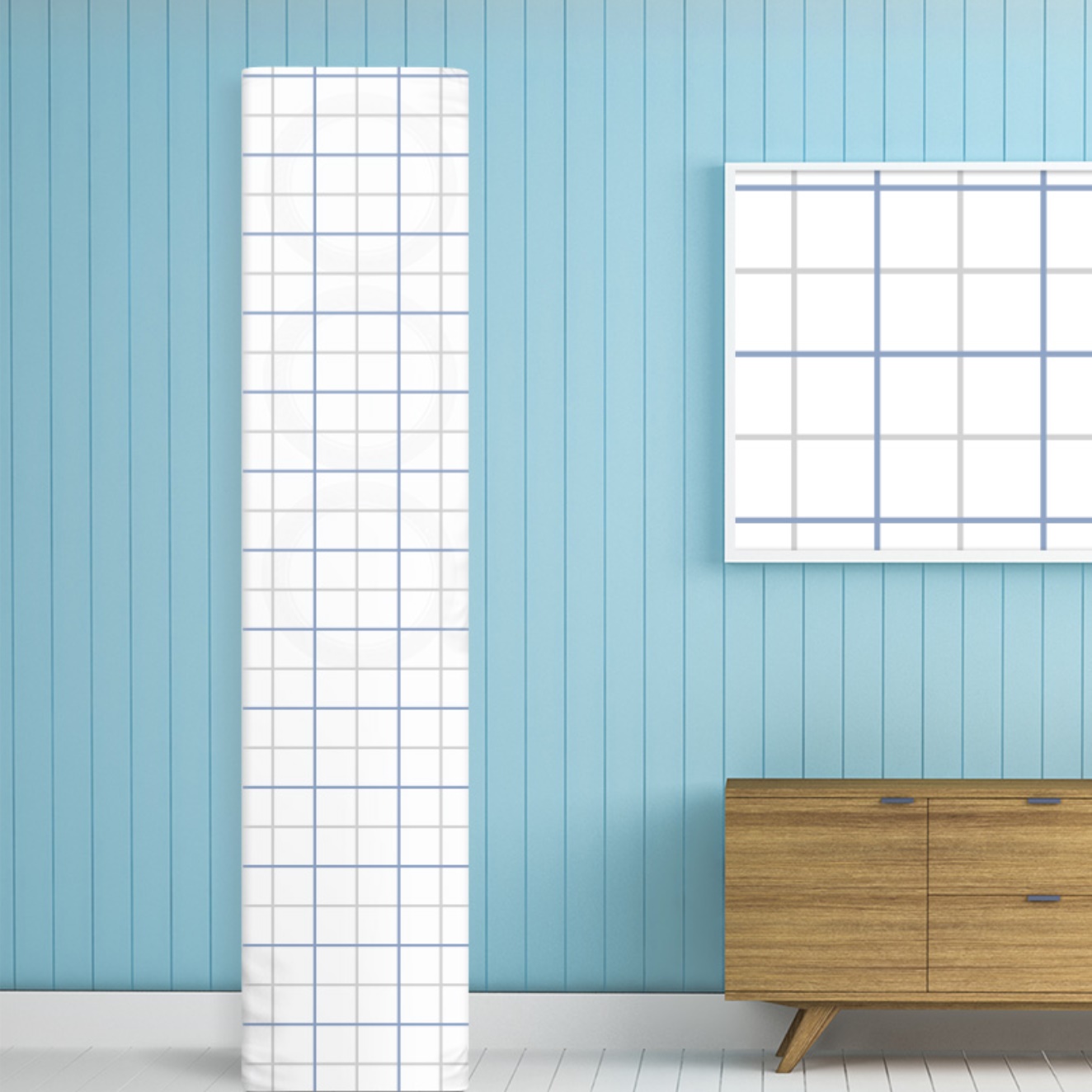 에어컨 보관 커버 스탠드 에어컨 가림막 에어컨 차양막 덥게 케이스 차단막 쉴드 가리개