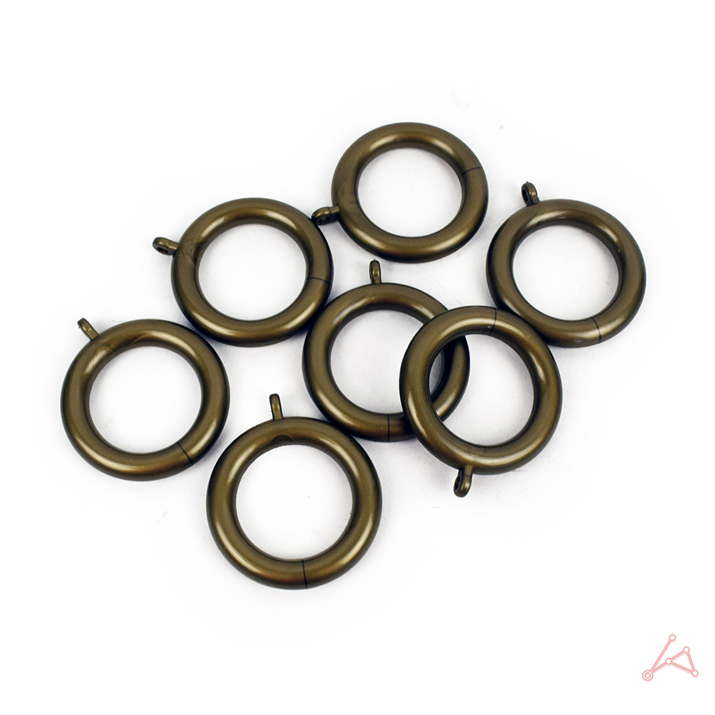 커튼 링 고리 커텐 고정 봉고리 아일렛링 7p 브라운