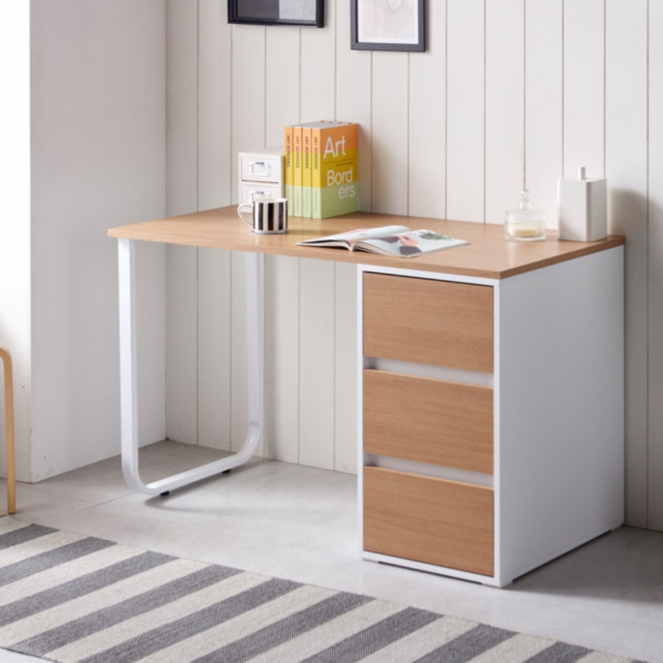 소형 공부방 대학생 슬림 ㄷ자 작은책상 원룸책상 좁은 1000