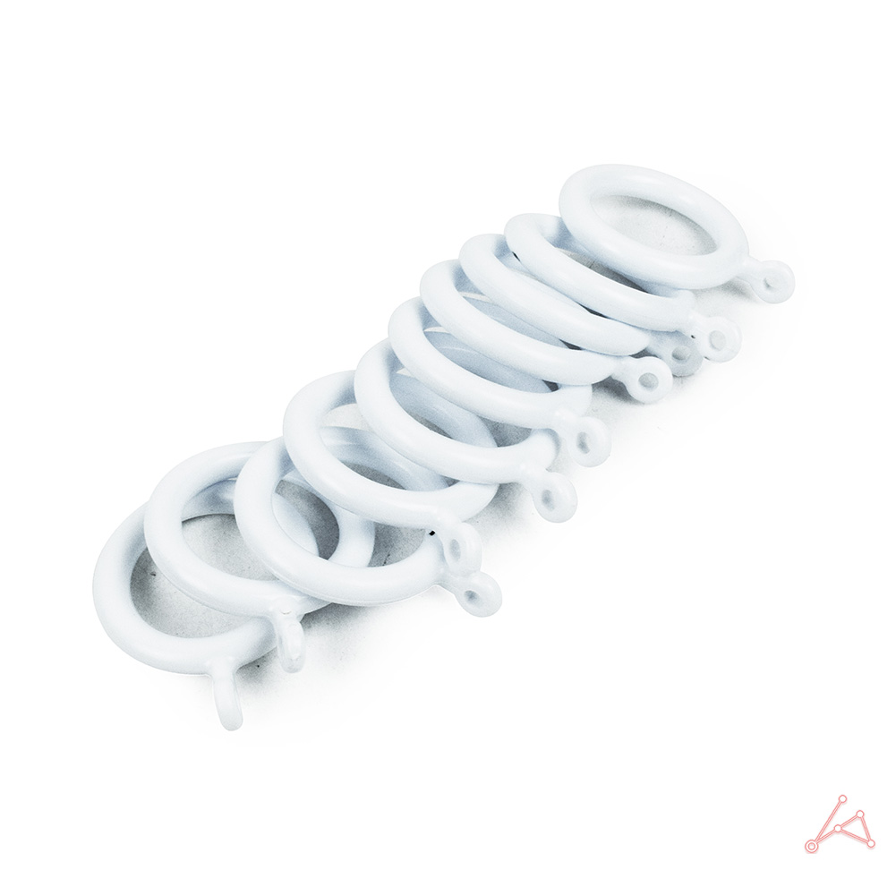 커튼 링 고리 커텐 고정 봉고리 아일렛링 10p 흰색