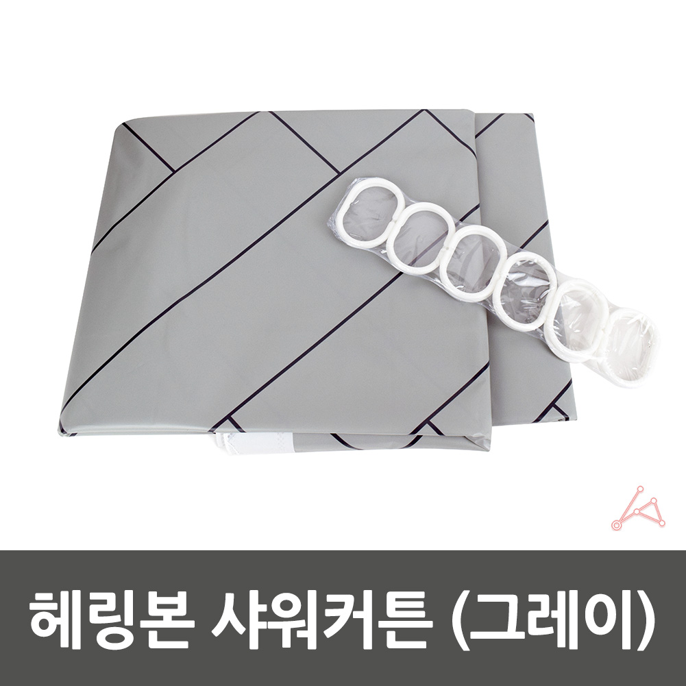 샤워실 커튼 방수 샤워 욕실 욕조 화장실 반투명 회색 B - 상세 이미지 2