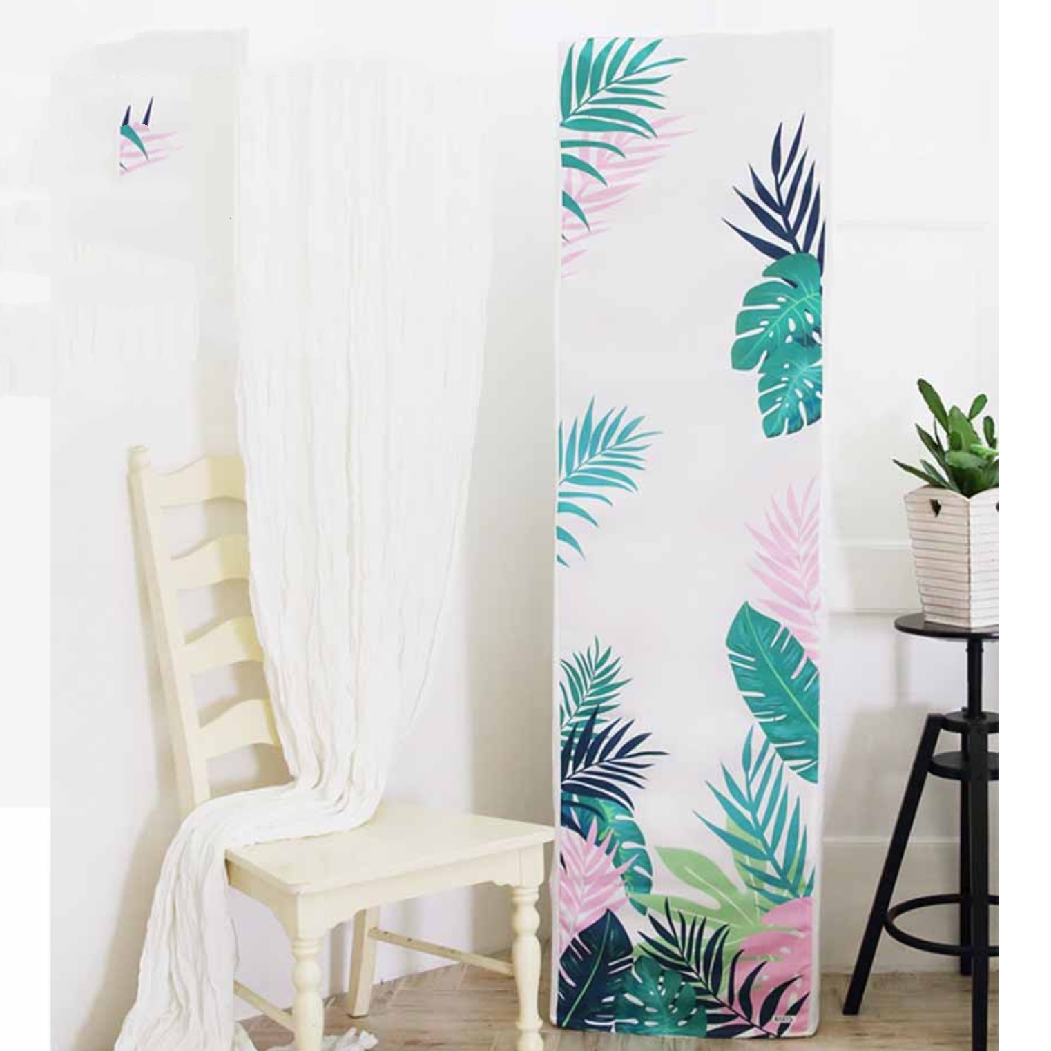 스탠드 에어컨 가림막 에어컨 차양막 케이스 차단막 에어컨 보관 커버 쉴드 가리개 덥게