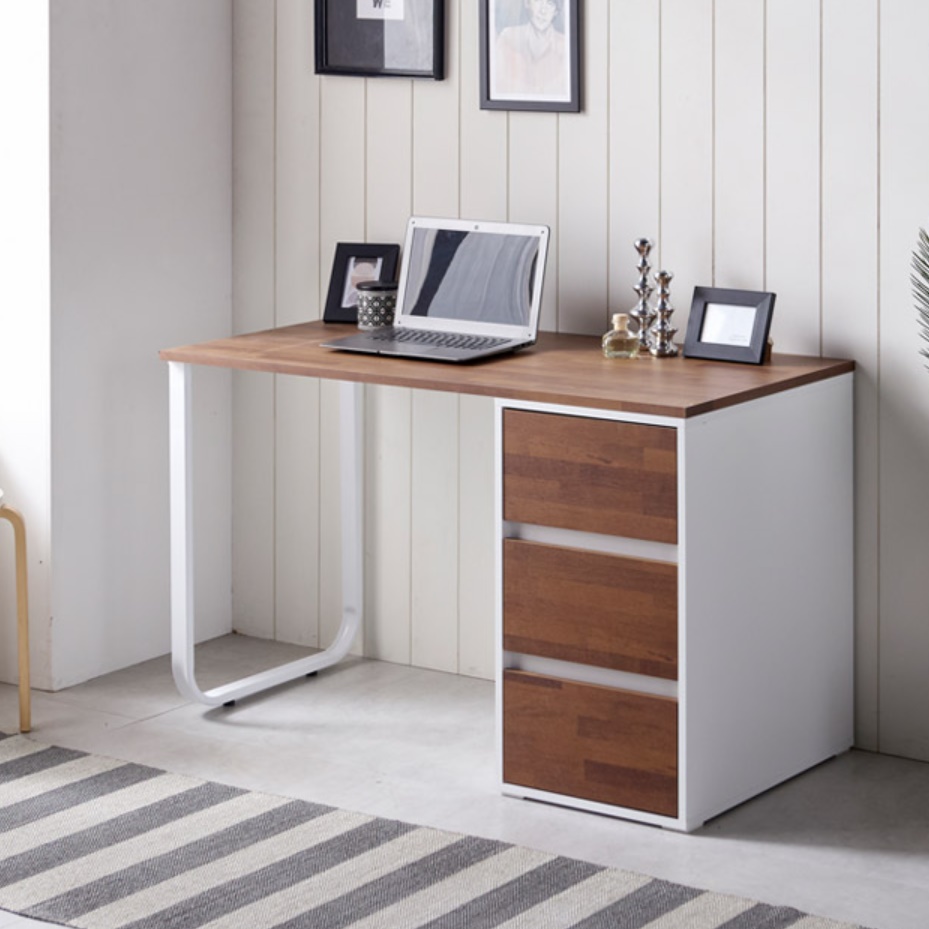 소형 공부방 좁은 슬림 ㄷ자 작은책상 원룸책상 1200