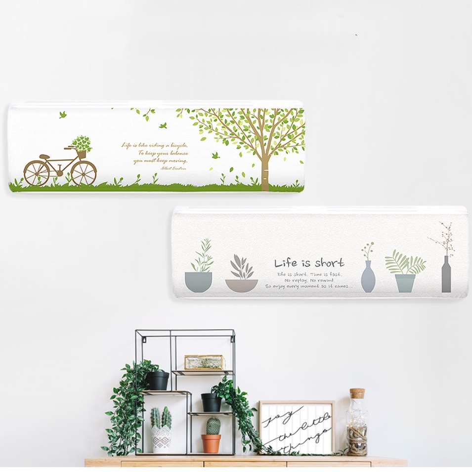 벽걸이 에어컨 덮개 덥게 에어컨 보관 커버 케이스 차단막 쉴드 에어컨 차양막 가리개 고급