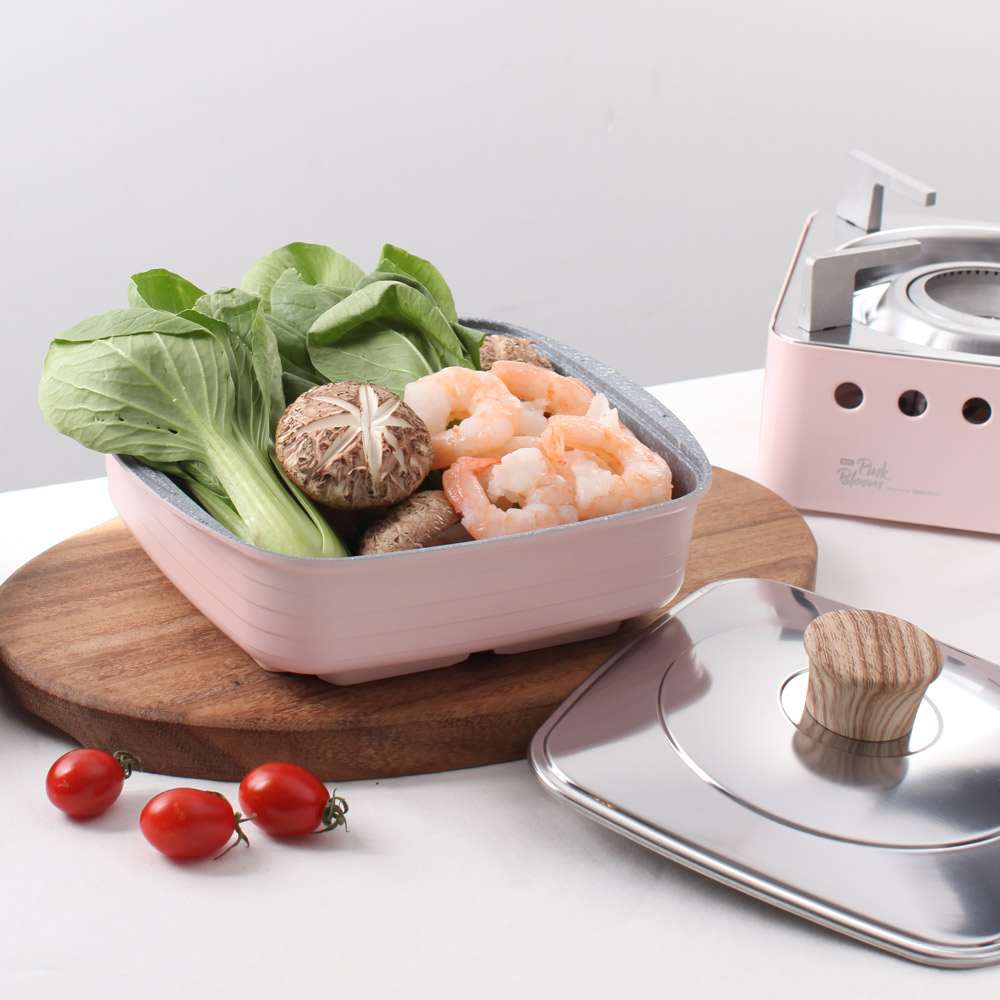 국산 고화력 휴대용가스렌지 가스버너 핑크블룸플러스