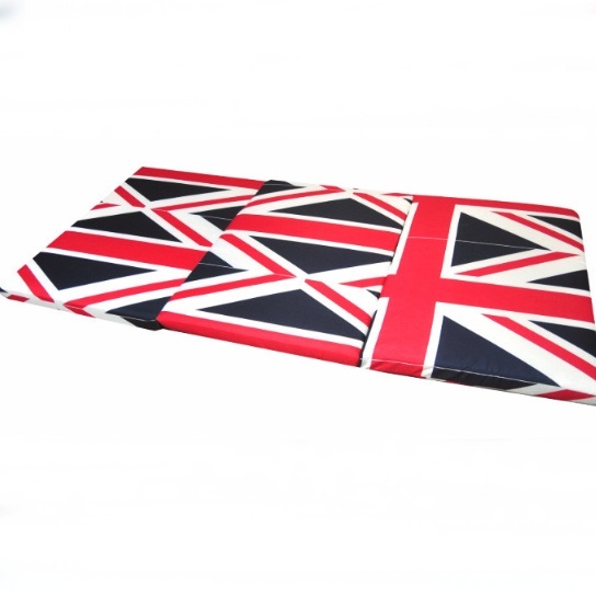 더블 3단 유니언잭 영국 국기 삼단 접는 매트리스 접히는 자취매트리스 원룸 자취생 폴더