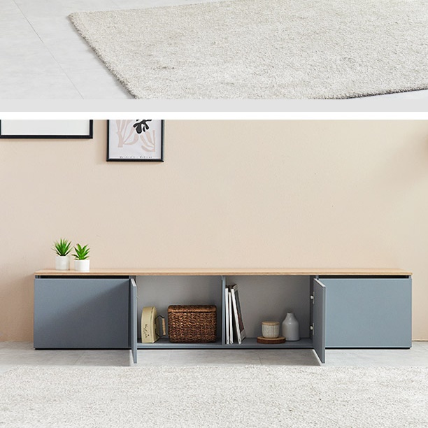 낮은 모던 엔틱 거실장 티브 다이 75인치 티비 거실장