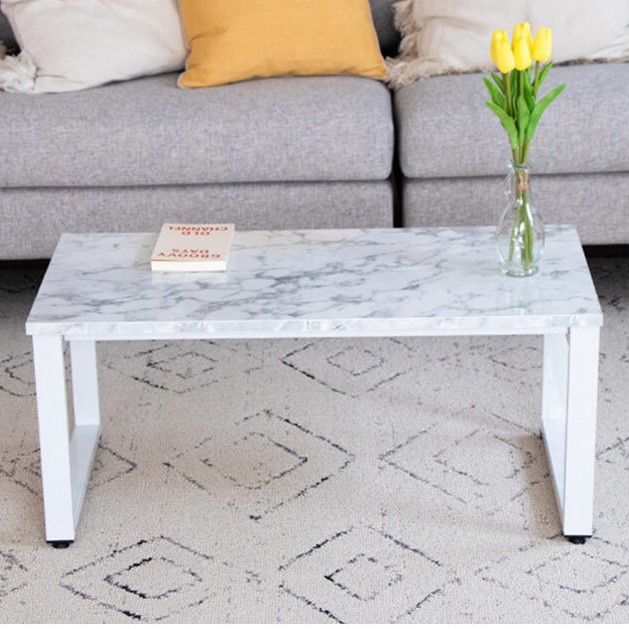 원룸 좌식 식탁 2인 티테이블 낮은테이블 높은 쇼파 테이블 소파 작은 거실용 탁자 마블