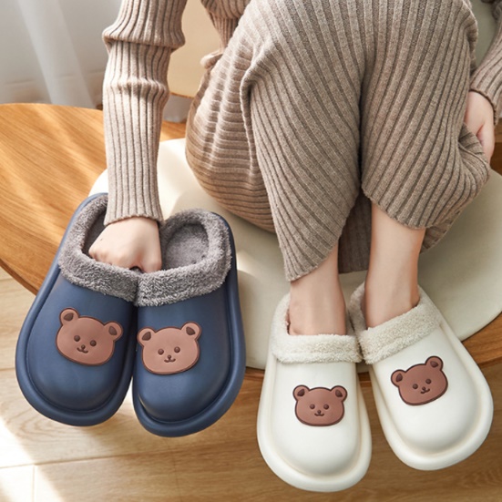 따뜻한 겨울용슬리퍼 사무용실내화 여성겨울실내화 - 메인 이미지