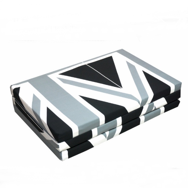 유니언잭 영국 국기 싱글 3단 폴더 삼단 접는 매트리스 접히는 자취매트리스 원룸 자취생