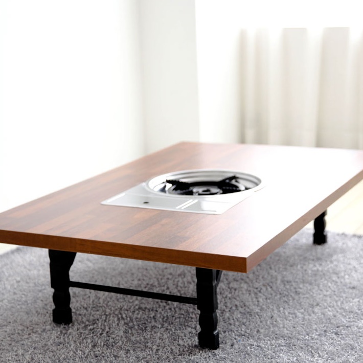 낮은 접이식 가정용불판테이블 업소용 식당 좌식테이블 1200 고기불판식탁 부탄가스