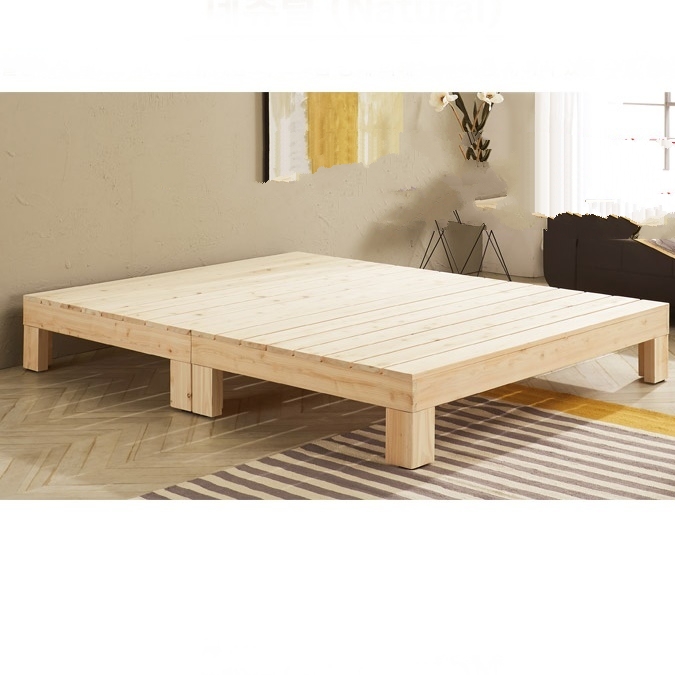 편백나무 원목 갈빗살 퀸 평상 매트리스 받침 대 프레임 Q 침대 틀 침대 파레트