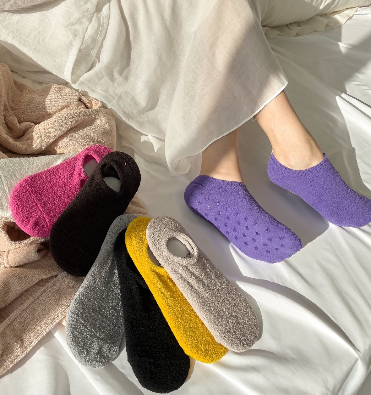 [리햅] 홈랜드 미끄럼 방지 보온 수면 양말 홈슬리퍼 실내화 임산부 양말