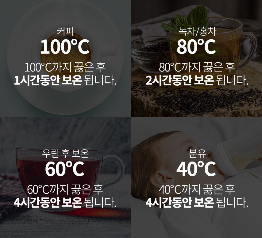 휴앤봇 티포트1.7L 티메이커 포트기 캠핑 커피 전기 포트 이미지 6
