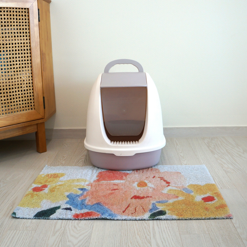 가티가티 고양이모래매트 사막화방지매트 오렌지블로썸