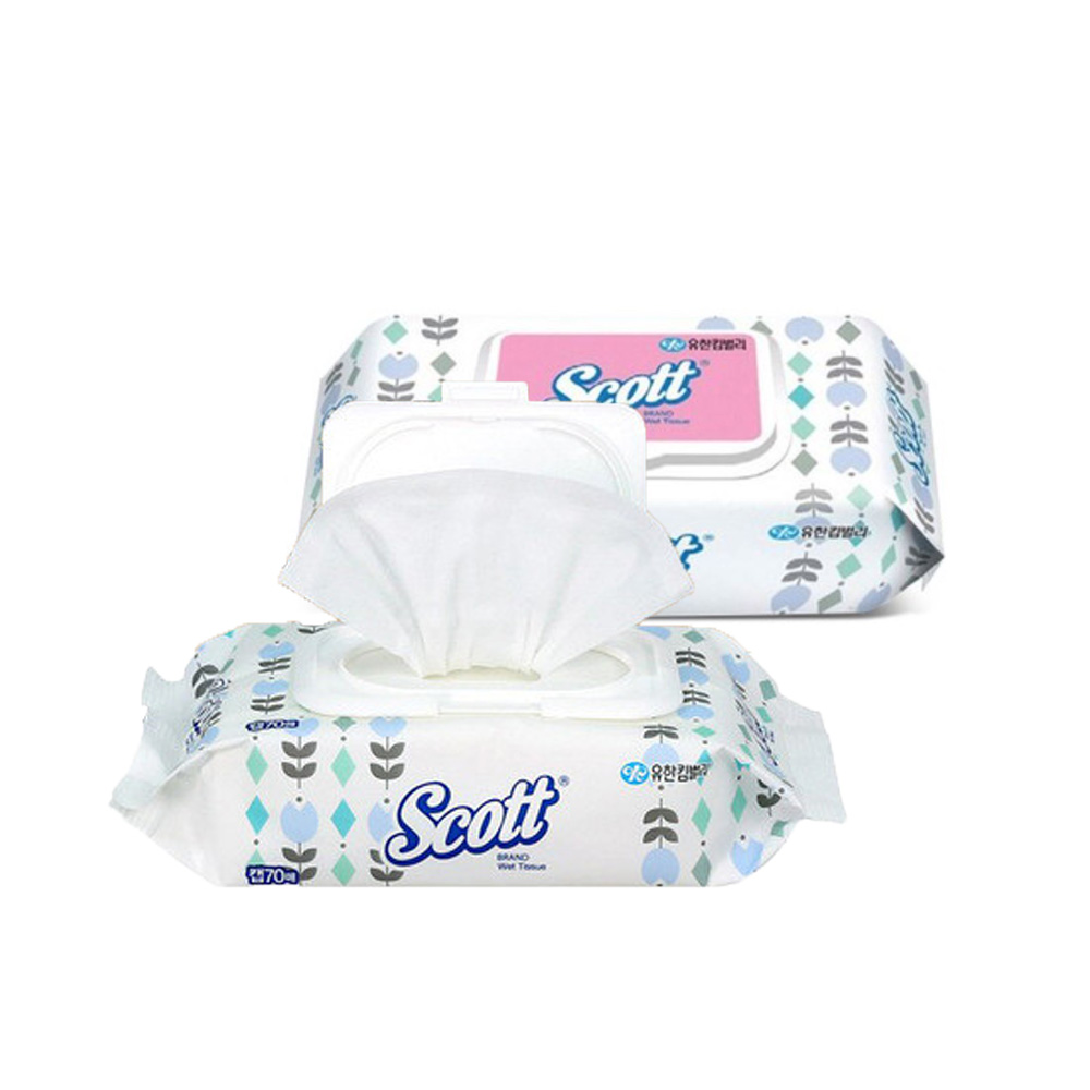 유한킴벌리 42400 스카트 물티슈 캡 70매 24개