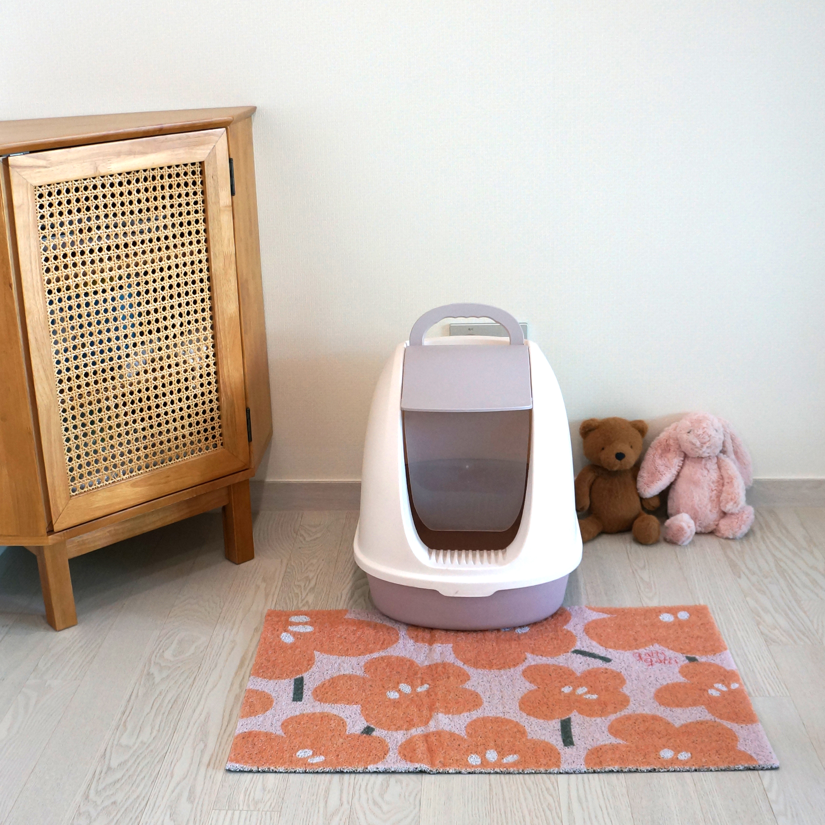 가티가티 고양이모래매트 사막화방지매트 오렌지블로썸