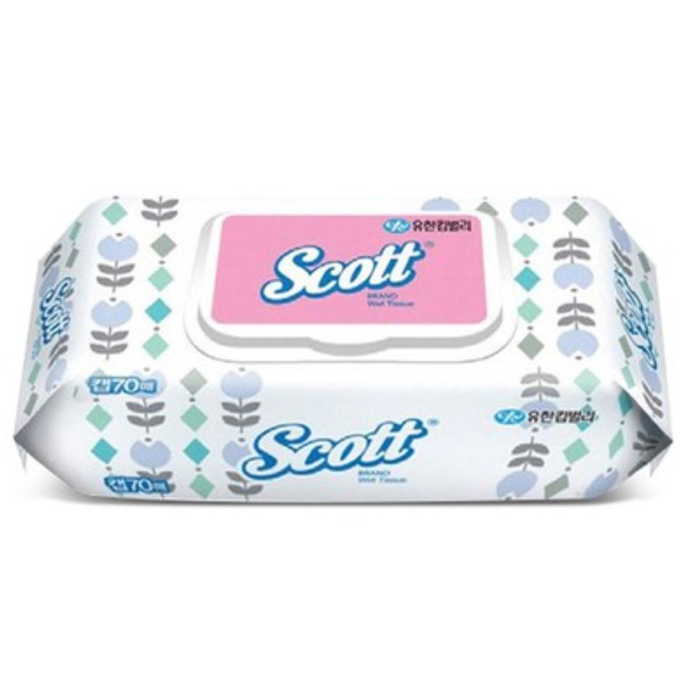 유한킴벌리 42400 스카트 물티슈 캡 70매 24개