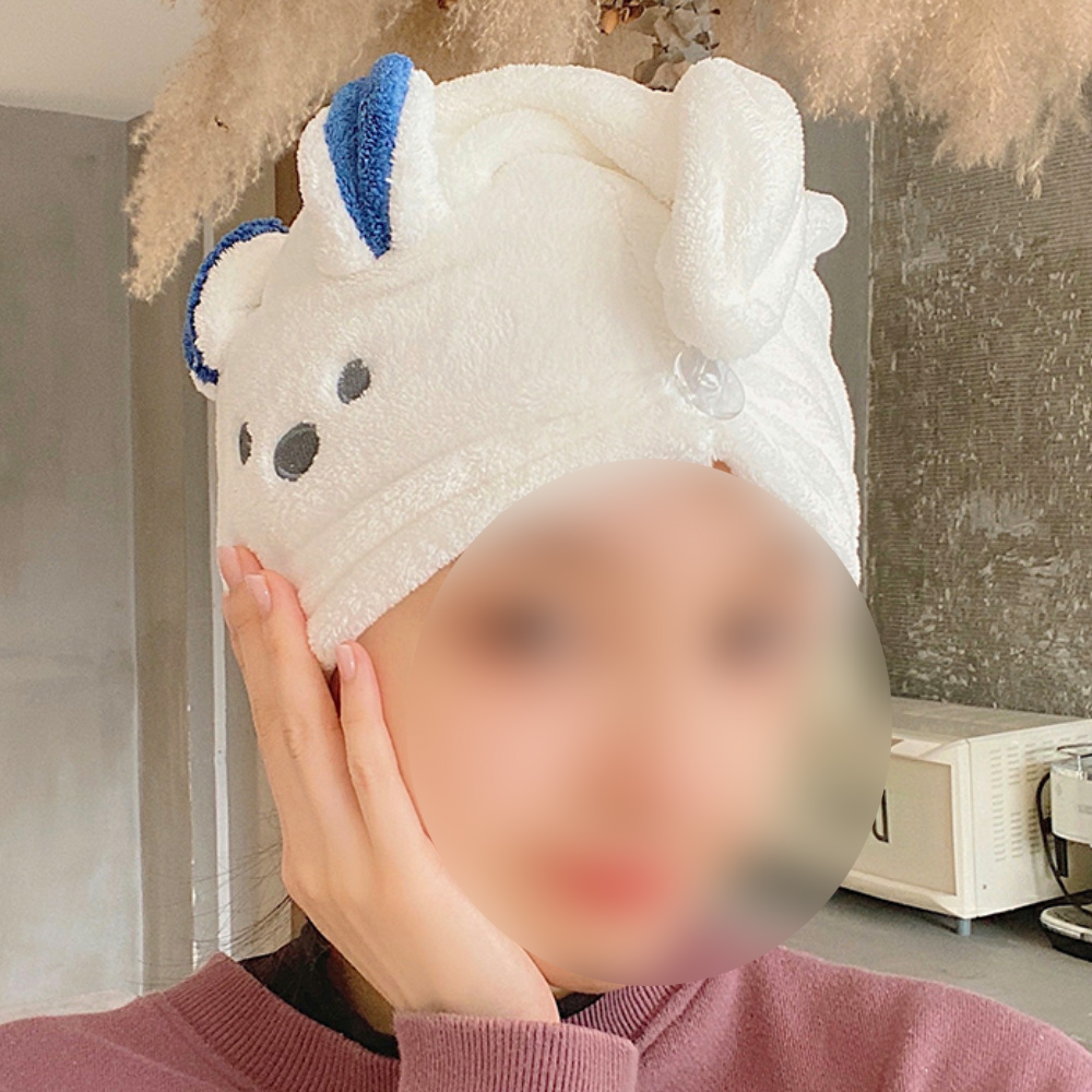 장바9니 강력흡수 머리수건 바쁜시간절약 드라이타월 - 상품 이미지