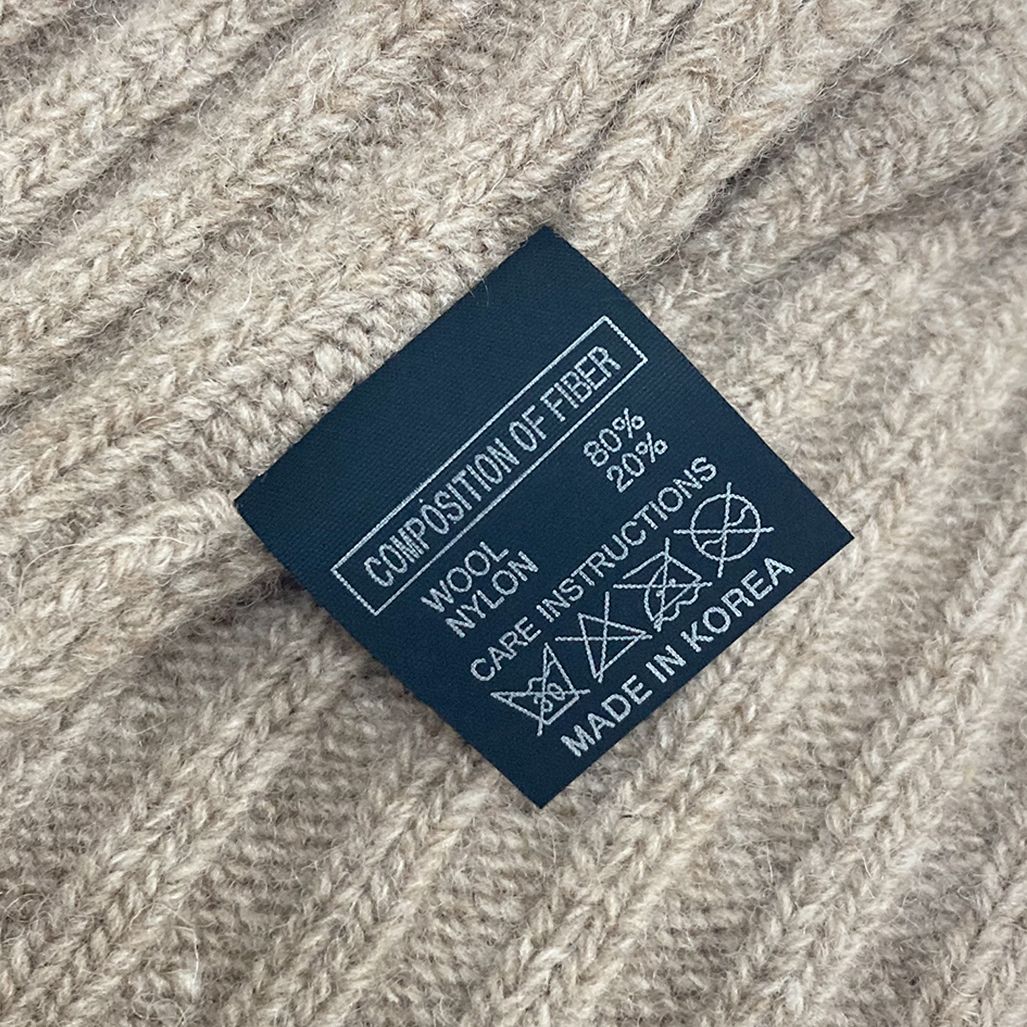 벨리 울 골지 니트 비니 모자 숏 남자 여자