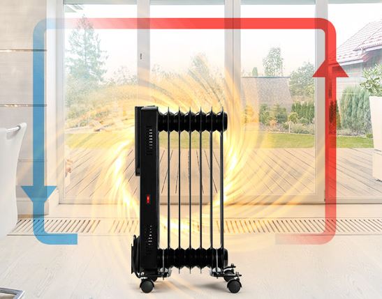 휴앤봇 라디에이터 1000w 5핀 전기 타이머 욕실 히터 난로 - 상세 이미지 3