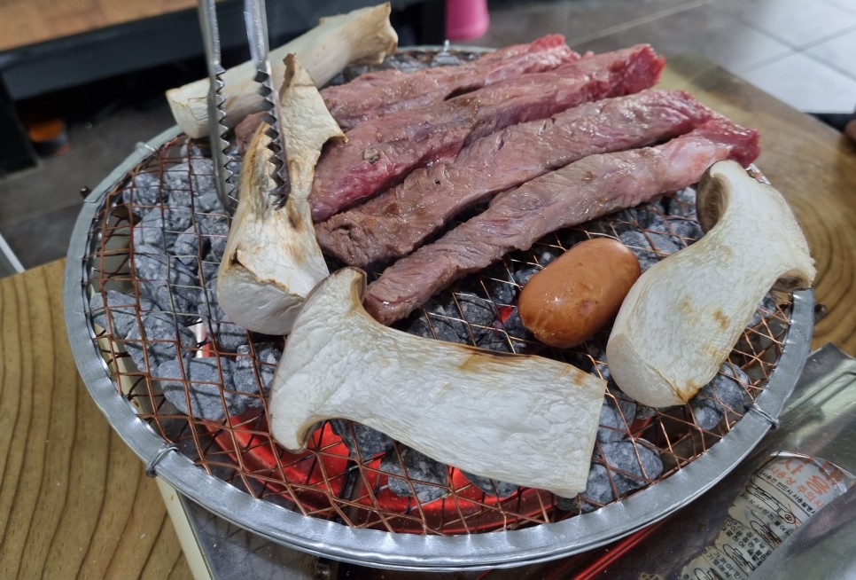 맥반석석쇠 캠핑 숯불바베큐그릴화로 휴양림 일회용석쇠화로 삼겹살 비비큐 미니맥반석석쇠 245